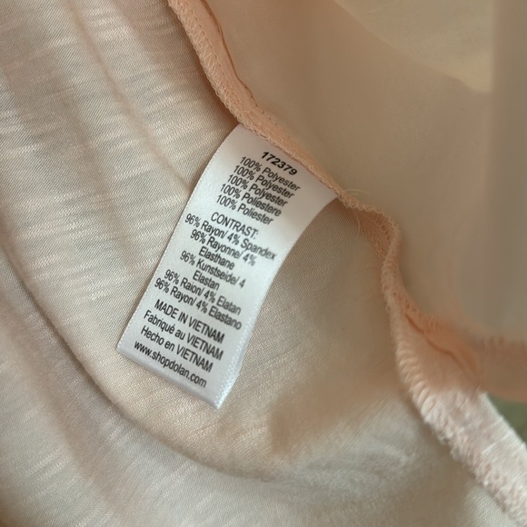 Dolan Left Coast Long Sleeve Mixed Media Blouse - Picture 4 of 6